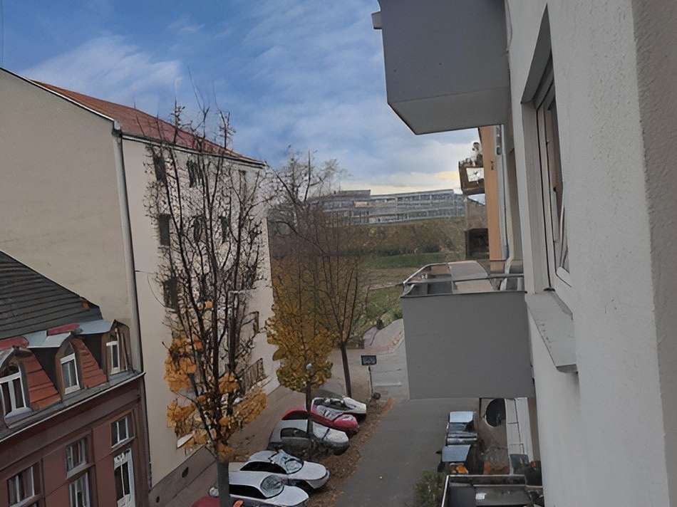 Blick zum Neckar