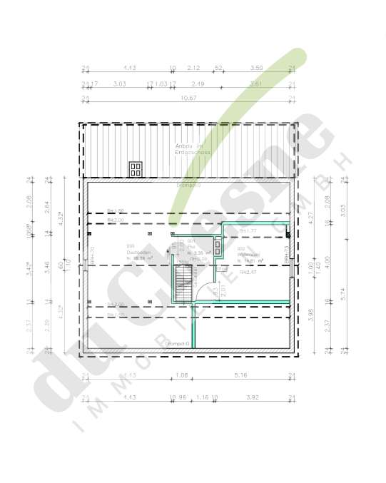 Grundriss Haupthaus DG