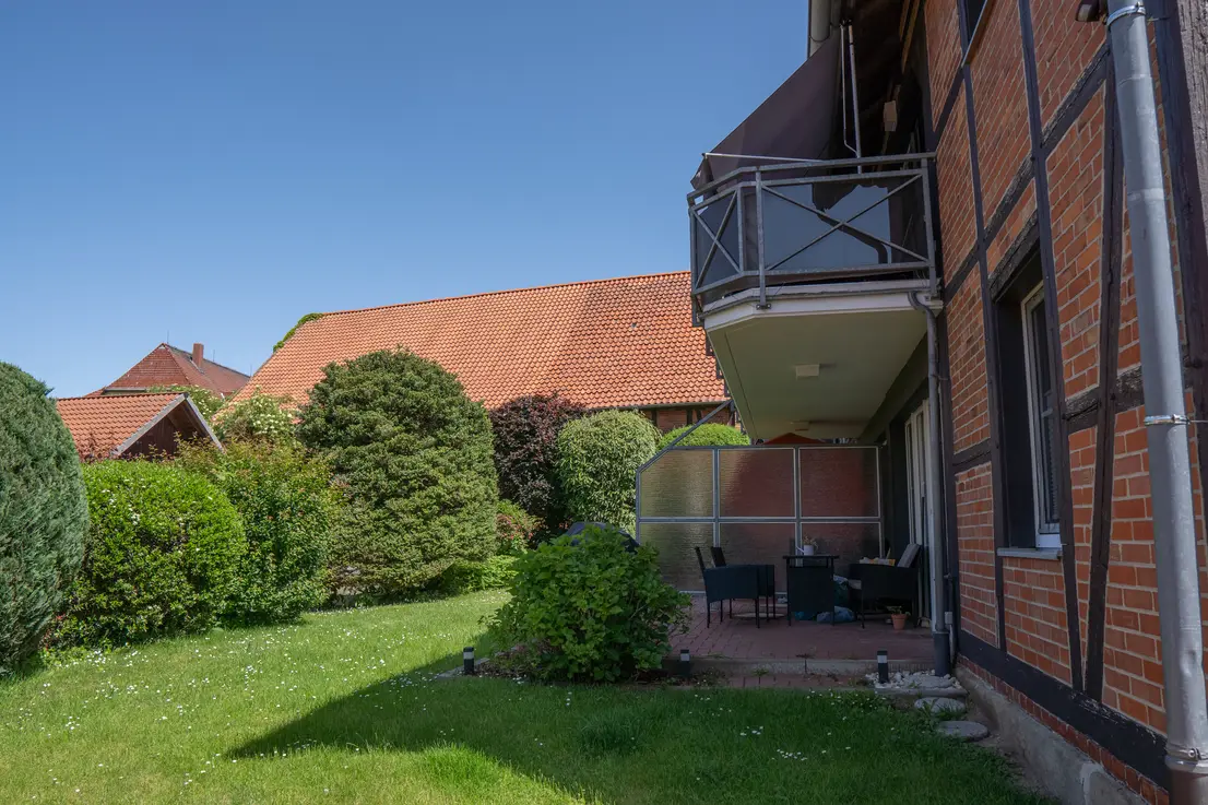 Terrassen und Balkone der Wohneinheiten
