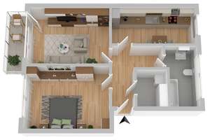 2-Zimmerwohnung Rostock – Rügener Str.  3, 18107 Lütten Klein, Rostock – Vorschaubild 10