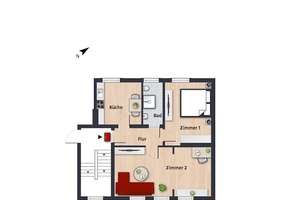 Gemütliche Singlewohnung // 1.OG rechts – Friedrich-Ebert-Str. 18, 38440 Schillerteich, Wolfsburg – Vorschaubild 9