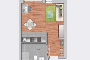 1-Zimmer Studentenwohnung in der Bahnstadt zum 01.07.2026 – Kosselstr. 4, 69115 Bahnstadt, Heidelberg – Vorschaubild 5