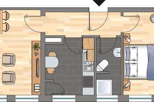 Gemütliche 2-Zimmer-Wohnung in Kiel – 45,33 m² auf der 2. Etage – 24143 Gaarden-Süd und Kronsburg, Kiel – Vorschaubild 7