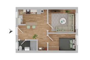 Modern, barrierefrei & möbliert – 2-Zimmer-Wohnung in Messenähe – Die vollständige Adresse der Immobilie erhältst du vom Anbieter., 30519 Mittelfeld, Hannover – Vorschaubild 18