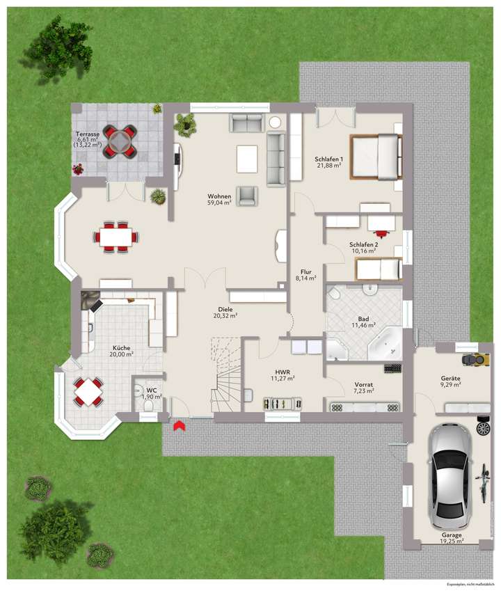 EFH Grundriss 19b EG