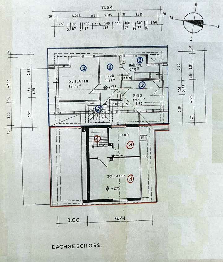 Grundriss Dachgeschoss