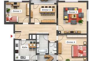 Weitblick. Komfort. Stadtleben. – 4-Zimmer-Wohnung mit zwei Balkonen in Karlsruhe-Nordweststadt – Die vollständige Adresse der Immobilie erhältst du vom Anbieter., 76187 Nordweststadt, Karlsruhe – Vorschaubild 19