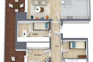 Modern, stilvolles Penthouse  mit guter Anbindung an die Münchner Innenstadt und Augsburg – Die vollständige Adresse der Immobilie erhältst du vom Anbieter., 82140 Olching – Vorschaubild 12