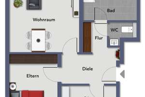 Kapitalanlage in Bestlage - 3-Zi.-Whg. mit Südwest-Loggia, Tiefgarage und Aufzug in Krefeld-Bockum! – Die vollständige Adresse der Immobilie erhältst du vom Anbieter., 47800 Bockum, Krefeld – Vorschaubild 10