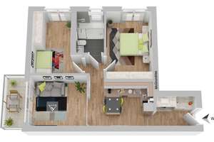 KfW-40-QNG Neubauprojekt in Schloss Neuhaus – Zukunftsorientiert wohnen & nachhaltig investieren – Die vollständige Adresse der Immobilie erhältst du vom Anbieter., 33104 Schloß Neuhaus, Paderborn – Vorschaubild 2
