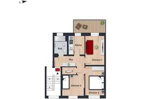 Energieeffizient wohnen in einem modernisierten Wohnhaus // 1.OG rechts – Am Mühlengraben 6, 38440 Schillerteich, Wolfsburg – Vorschaubild 2