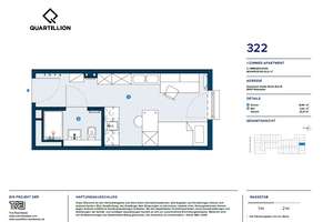 1 Monat mietrfei! Neubau-Studentenapartment im Quartillion – möbliert & top Lage! – Im Rad 15, 65197 Rheingauviertel / Hollerborn, Wiesbaden – Vorschaubild 11