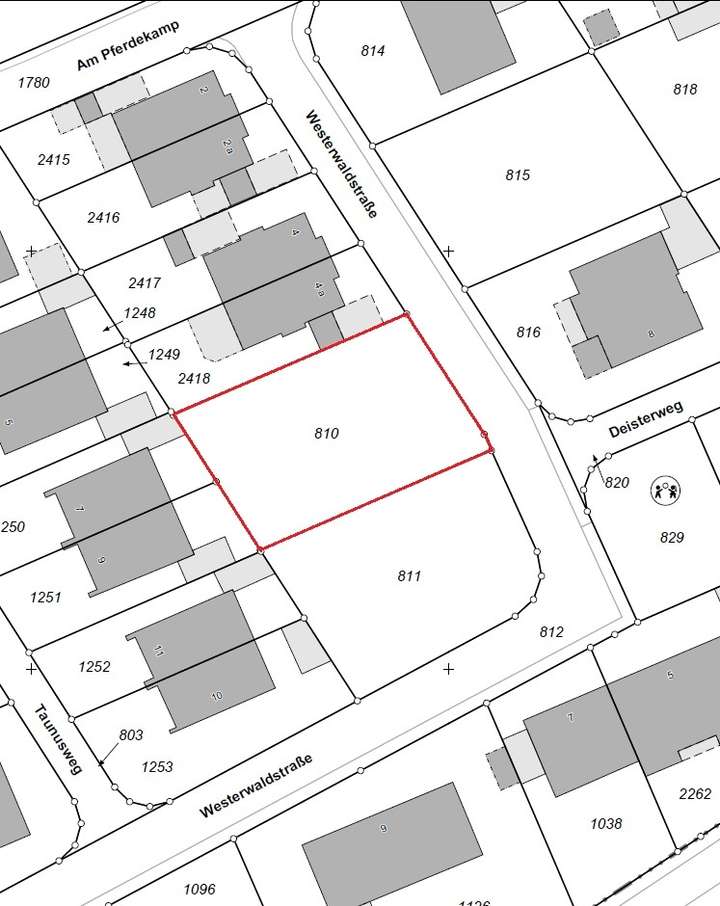 Lageplan Grundstück 810