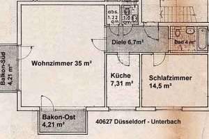 Modernisiertes Apartment in Düsseldorf: Zwei Zimmer mit Balkon – Die vollständige Adresse der Immobilie erhältst du vom Anbieter., 40627 Unterbach, Düsseldorf – Vorschaubild 18