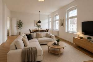 Provisionsfrei - sanierte Wohnung mit hohen Decken in Jugendstilhaus!