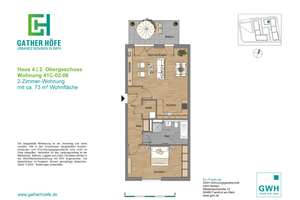 47124/28 Außergewöhnlich großzügige 2-Zi.-Wohnung im Neubau von Düsseldorf-Rath! – Am Gatherhof 41C, 40472 Rath, Düsseldorf – Vorschaubild 6
