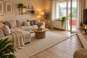 3-Raum-Wohnung im Wohngebiet Forstberg – 2 Balkone, großes Bad & geräumige Küche – 99974 Mühlhausen/Thüringen – Vorschaubild 1