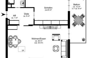 Solln: Hochwertige Dachgeschosswohnung mit großem Südbalkon – Die vollständige Adresse der Immobilie erhältst du vom Anbieter., 81477 Solln, München – Vorschaubild 3