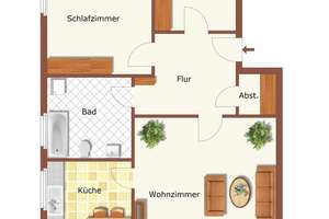 Gemütliche 3-Zimmer-Wohnung mit Balkon in Bürgerfelde zu vermieten!  – Die vollständige Adresse der Immobilie erhältst du vom Anbieter., 26121 Bürgerfelde, Oldenburg (Oldenburg) – Vorschaubild 12