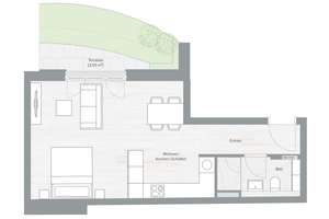 Charmantes 1-Zimmer-Apartment mit Terrasse - Ihr neues Zuhause wartet – Johannisplatz 16, 81667 Haidhausen Nord, München – Vorschaubild 3