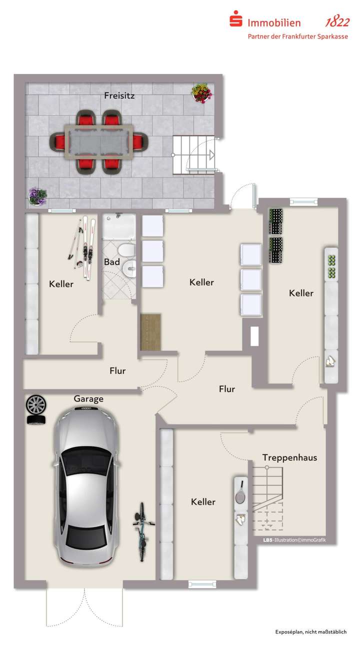 Grundriss 1. Untergeschoss