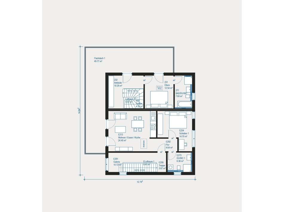 Modernes Einfamilienhaus