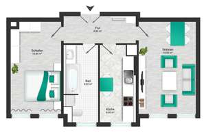 Gohlis-Süd! Hohe Decken, Parkett & Tageslichtbad mit Wanne! – 4155 Gohlis-Süd, Leipzig – Vorschaubild 10