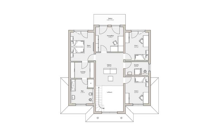 Grundriss Obergeschoss