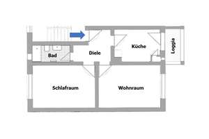 Gepflegte 2-Zimmer-Wohnung mit Loggia in sehr begehrter Lage – Brassertstraße 42, 45131 Rüttenscheid, Essen – Vorschaubild 2