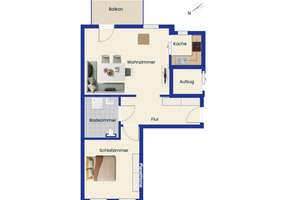Leipzig-Mockau: stilvolle 2-Zimmer-Altbauwohnung im 3. Obergeschoss eines denkmalgeschützten Altbaus – 4357 Mockau-Süd, Leipzig – Vorschaubild 8