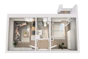 Vollmöbliertes & saniertes 2-Raum-Apartment mit Süd-Balkon – erhöhte AfA* ca. 5,50 % p.a. – Mügelner Str. 10, 1237 Reick, Dresden – Vorschaubild 5
