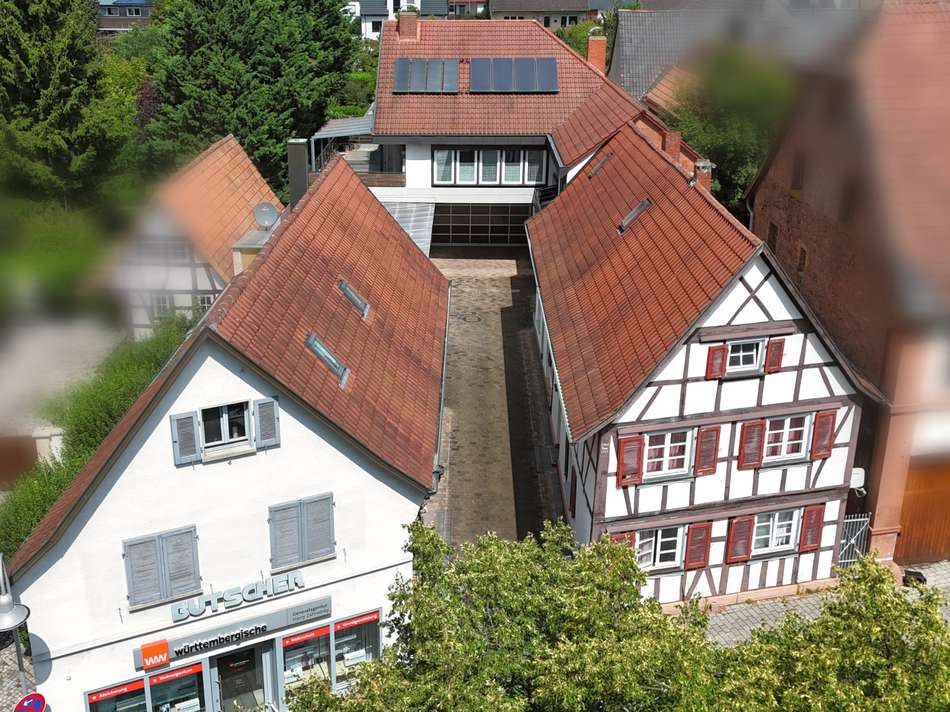 Südansicht der 3 Häuser