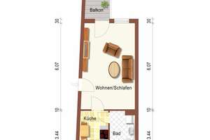 Wohnung mit Grünblick und Balkon (sofort bezugsfrei)  | Mannheim-Käfertal – Die vollständige Adresse der Immobilie erhältst du vom Anbieter., 68309 Käfertal, Mannheim – Vorschaubild 8