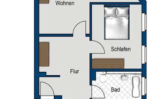 Top sanierte 2 Zimmer Dachgeschosswohnung Berlin Karow mit Balkon ab sofort! – Forkenzeile 7, 13125 Karow, Berlin – Vorschaubild 2