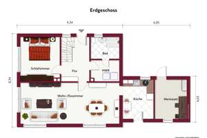 Klassisches Einfamilienhaus - 2 Bäder - Dachterrasse - Garage - 2 Stellplätze - ruhige Lage – Die vollständige Adresse der Immobilie erhältst du vom Anbieter., 26419 Schortens – Vorschaubild 16
