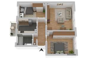 3-Zimmer-Wohnung im 1.OG. in  Hagen-Wehringhausen – Franklinstr. 15, 58089 Wehringhausen, Hagen – Vorschaubild 3