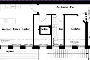 3-Zimmer Wohnung in Leipzig-Altlindenau mit 56 m² Wohnfläche – Queckstraße 15A, 4177 Altlindenau, Leipzig – Vorschaubild 2