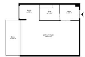 Ruhige 1-Zi.-Whg. mit Balkon am Kufsteiner Platz – Montgelasstraße 33, 81679 München – Vorschaubild 11