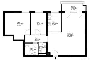 3-Zimmer-Wohnung in Schwabing-West – saniert, möbliert vermietet, mit TG-Stellplatz – Die vollständige Adresse der Immobilie erhältst du vom Anbieter., 80804 Am Luitpoldpark, München – Vorschaubild 10