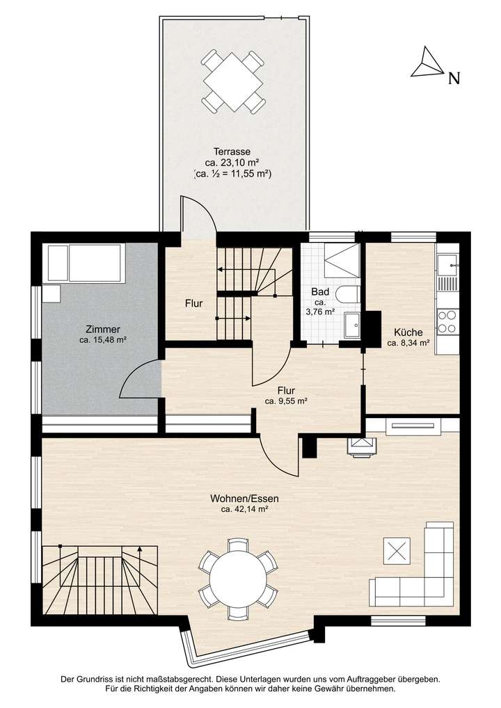 Maisonette-Wohnung Obergesc...