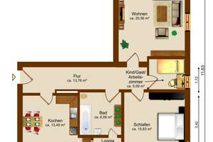 Charmante 3-Zimmer-Wohnung mit zwei Stellplätzen & schönem Gemeinschaftsgarten - ab sofort verfügbar – Die vollständige Adresse der Immobilie erhältst du vom Anbieter., 86156 Oberhausen-Süd, Augsburg – Vorschaubild 27