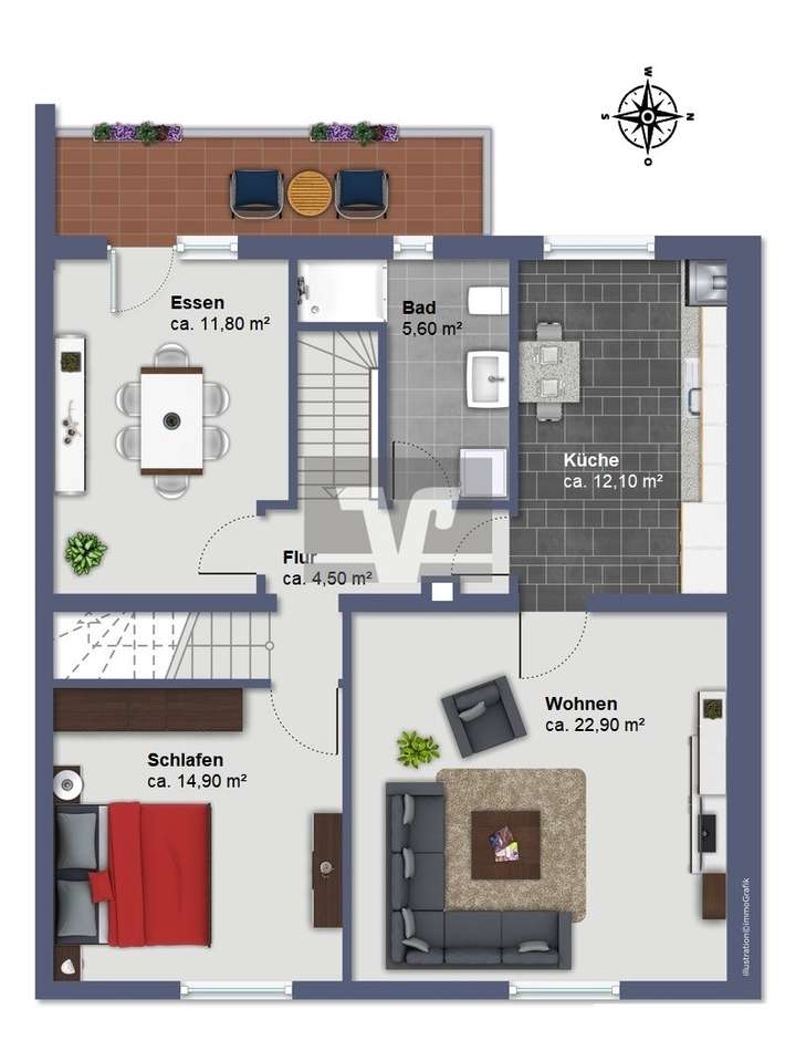 Grundriss Obergeschoss