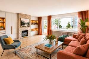 120 m² mit Loft-Option: 60 m² Wohn-/Ess-/Kü-Bereich, großer Südbalkon!