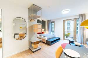Topmodernes und vollmöbliertes Studioapartment im Neubau-Erstbezug – Lenore-Volz-Straße 11, 70372 Veielbrunnen, Stuttgart – Vorschaubild 3