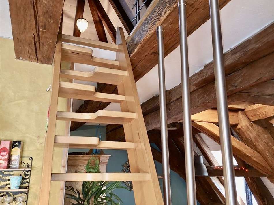 Treppe zum Dachzimmer
