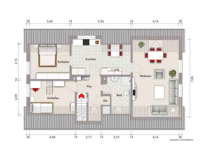 Grundriss Dachgeschoss (nicht 