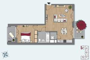 Große 2-Zimmerwohnung mit Balkon, Loggia und Einbauküche – Hedwig-Porschütz-Str. 13, 10557 Berlin – Vorschaubild 9