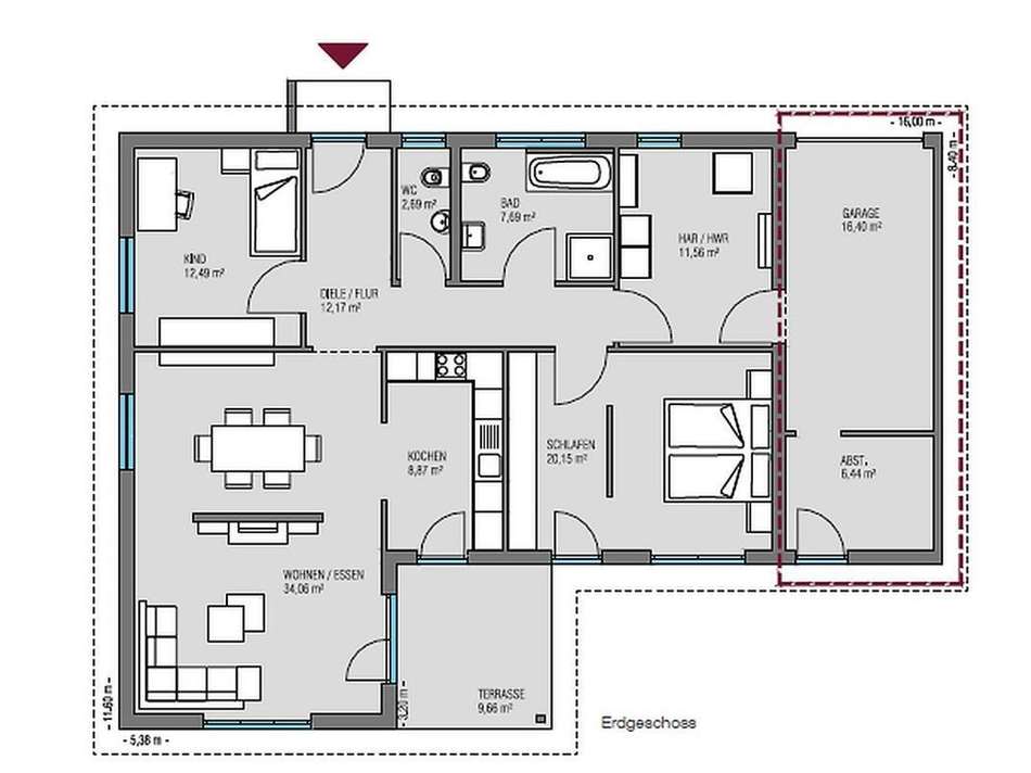 Bungalow 22° - 117 m²