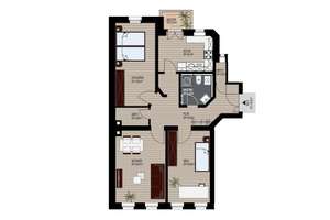 Ideal für Eigennutzer! 3-Zimmerwohnung mit Balkon im denkmalgeschützten MFH – Die vollständige Adresse der Immobilie erhältst du vom Anbieter., 4347 Schönefeld-Abtnaundorf, Leipzig – Vorschaubild 5