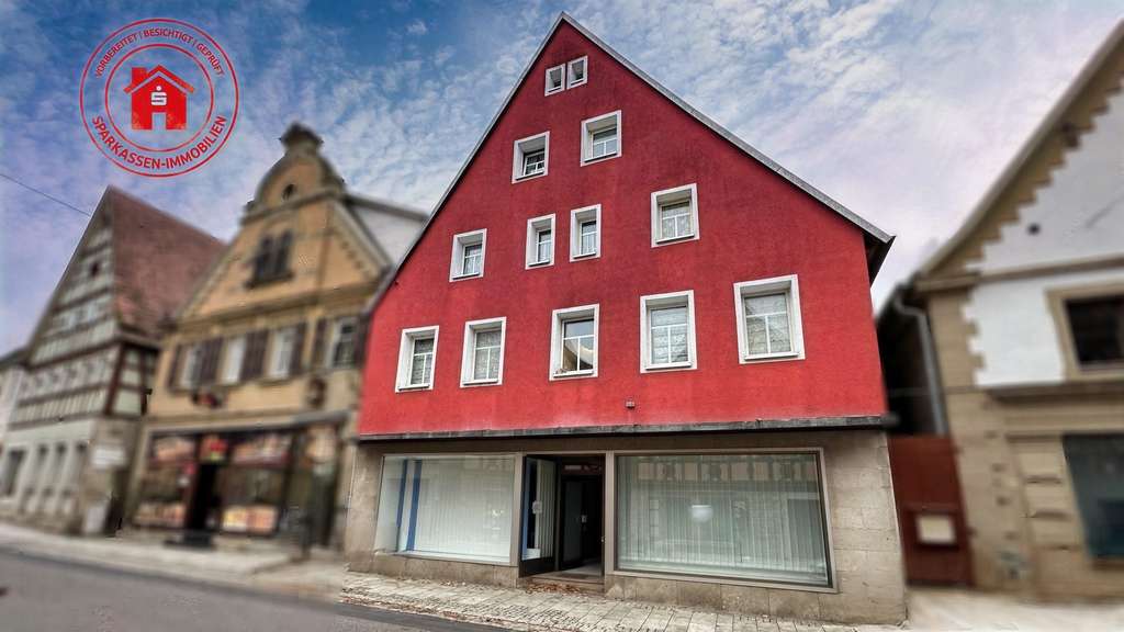 Immobilie in Creglingen - Bis zu 9% Mietrendite - Mehrfamilienhaus mit Büroeinheit in bester Lage - Bild 1